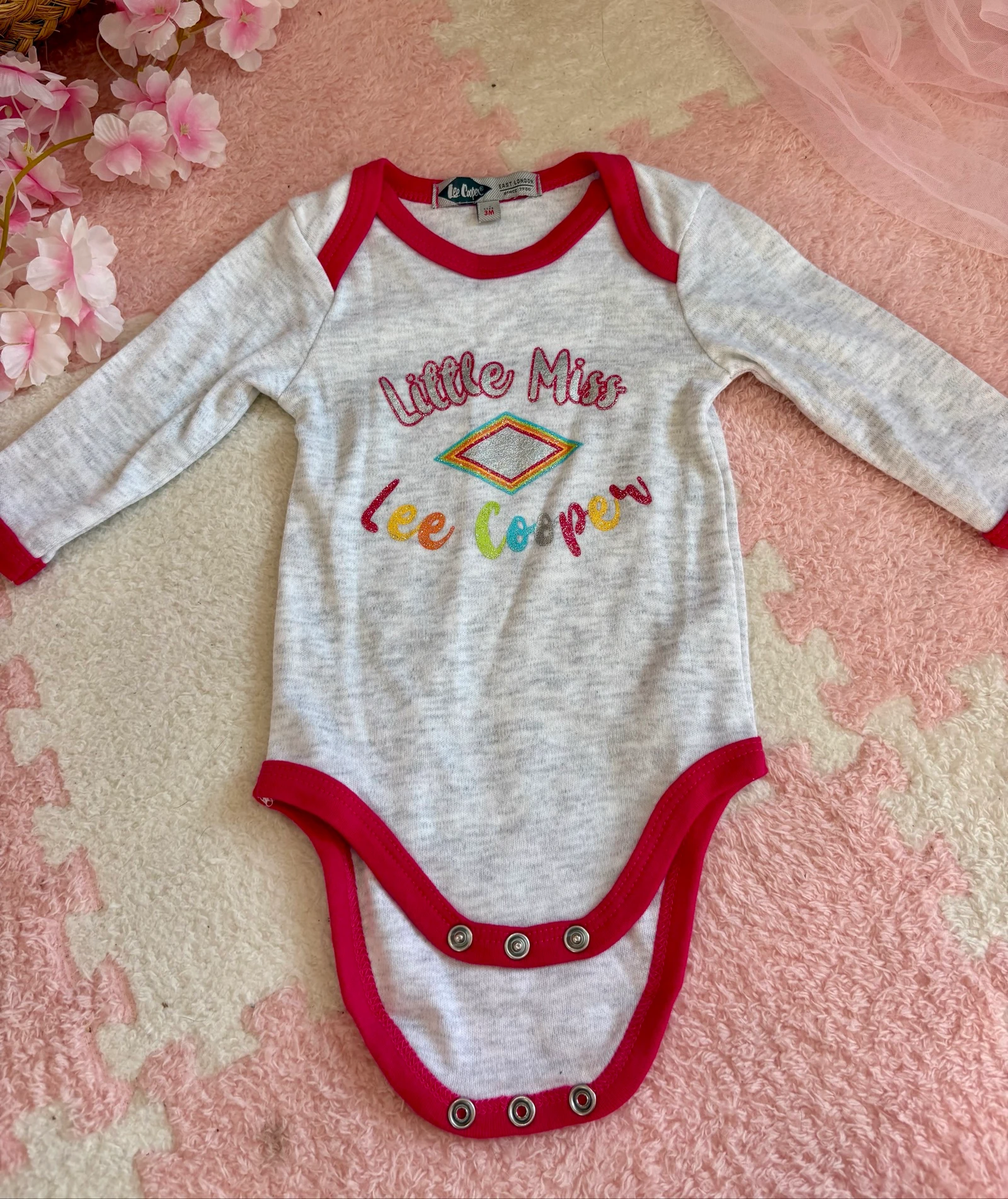Body Lee Cooper bébé fille 3 mois manches longues – Neuf, jamais porté
